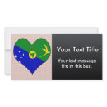 I Love Christmas Island Picture Card
