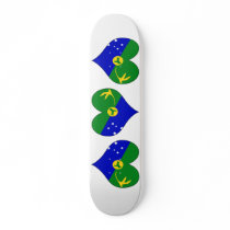 I Love Christmas Island Skate Board Deck