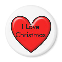 I love Christmas magnets by hazengraphics I love Christmas magnets
