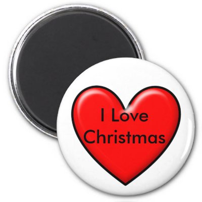 I love Christmas magnets