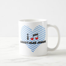 I Love Christmas Music Coffee Mug