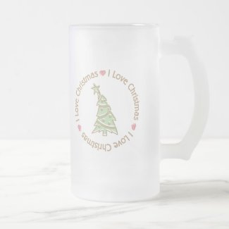 I Love Christmas Sweet Pastel Christmas Tree mug