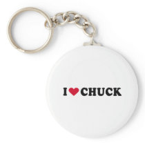 I LOVE CHUCK KEYCHAINS
