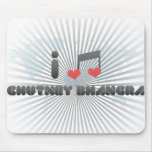 I Love Chutney Bhangra Mouse Pads