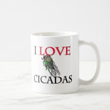 I Love Cicadas Coffee Mugs