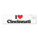 I Love Cincinnati bumper stickers