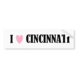I Love Cincinnati Bumper Sticker