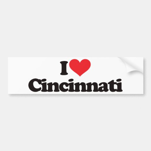 I Love Cincinnati Bumper Stickers