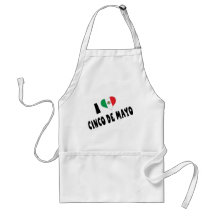 I Love Cinco de Mayo Aprons