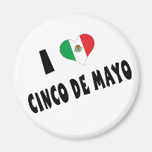 I Love Cinco de Mayo Magnet