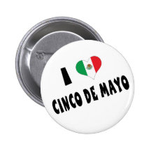 I Love Cinco de Mayo Pins