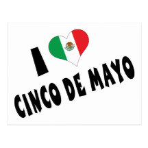 I Love Cinco de Mayo Postcards