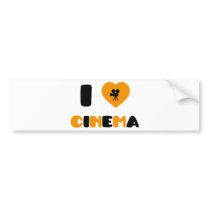 I Love Cinema Bumper Sticker