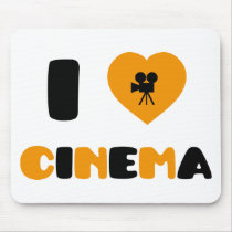 I Love Cinema Mouse Pad