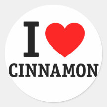 I Love Cinnamon Stickers