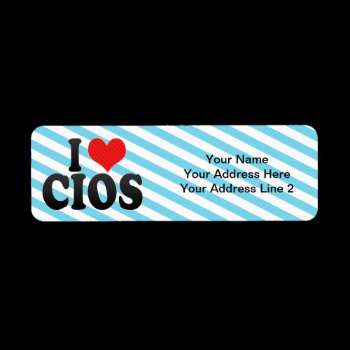 I Love CIOS Return Address Labels