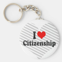 I love Citizenship Keychain