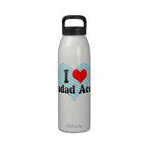 I Love Ciudad Acuna, Mexico Drinking Bottles