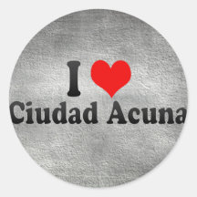 I Love Ciudad Acuna, Mexico Sticker