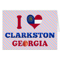 I Love Clarkston, Georgia Greeting Card