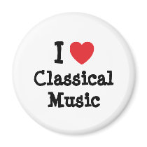 I love Classical Music heart custom personalized magnets by funnycustomtshirts I love Classical Music heart custom personalized magnets