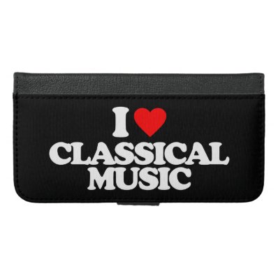I LOVE CLASSICAL MUSIC iPhone 6/6S PLUS WALLET CASE