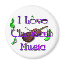 I Love Classical Music magnets