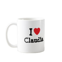 I love Claudia heart T-Shirt mugs by funnycustomtshirts I love Claudia heart T-Shirt mugs