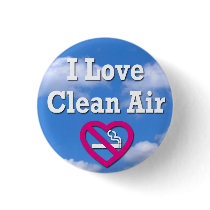 I Love Clean Air Buttons
