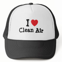 I love Clean Air heart custom personalized hats by funnycustomtshirts I love Clean Air heart custom personalized hats