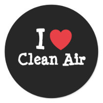 I love Clean Air heart custom personalized stickers by funnycustomtshirts I love Clean Air heart custom personalized stickers