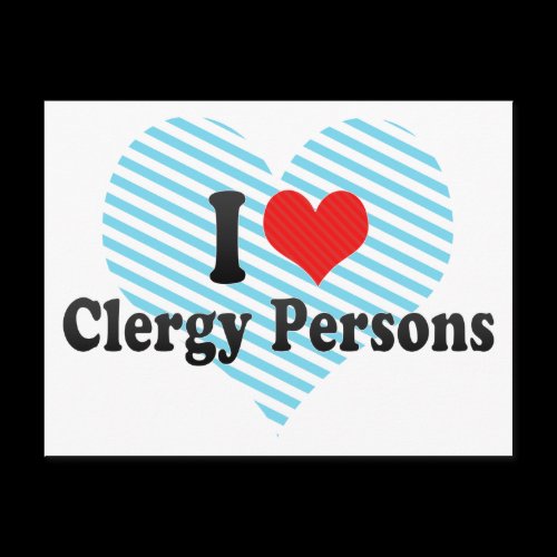 I Love Clergy Persons Postcards