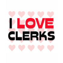 I LOVE CLERKS t-shirts