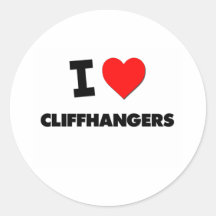 I love Cliffhangers Round Stickers