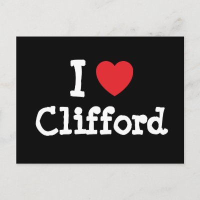 I love Clifford heart custom personalized Postcard