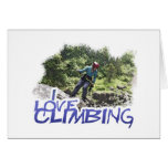 I Love Climbing Hang Dog Greeting Card