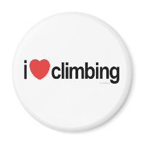 I Love Climbing Fridge Magnet