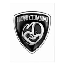 i love climbing postcard
