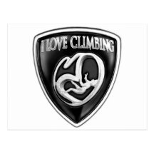 i love climbing postcard