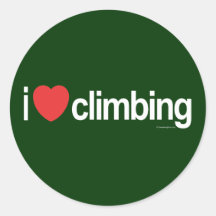 I Love Climbing Sticker