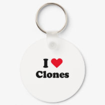 I love clones keychains by Shirtuosity I love clones keychains