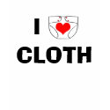 I Love Cloth t-shirts