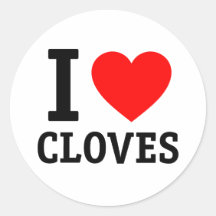 I Love Cloves Sticker