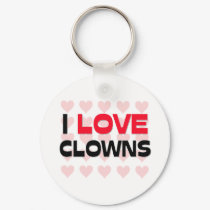 I LOVE CLOWNS keychains by professions I LOVE CLOWNS keychains