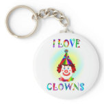 I Love Clowns Key Chain