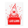 I Love Clowns - Retro Circus Art Postcards