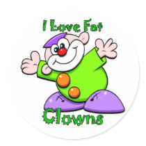 I love Clowns stickers by balance50 I love Clowns stickers
