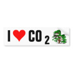 I Love CO2 Bumper Sticker