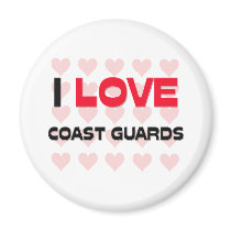 I LOVE COAST GUARDS magnets by professions I LOVE COAST GUARDS magnets
