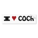 I love cock! bumper sticker